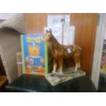 A pottery horse lamp and a novelty cookie jar