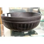 A Wedgwood black jasperware circular bowl