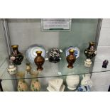 Two pairs of cloisonne vases and other Chinese items