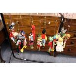 A large quantity of Pelham puppets