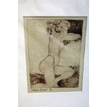 A Milner-Guillerd reclining female nude limited addition print unframed and another similar