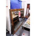 A very large 19th century walnut framed mirror