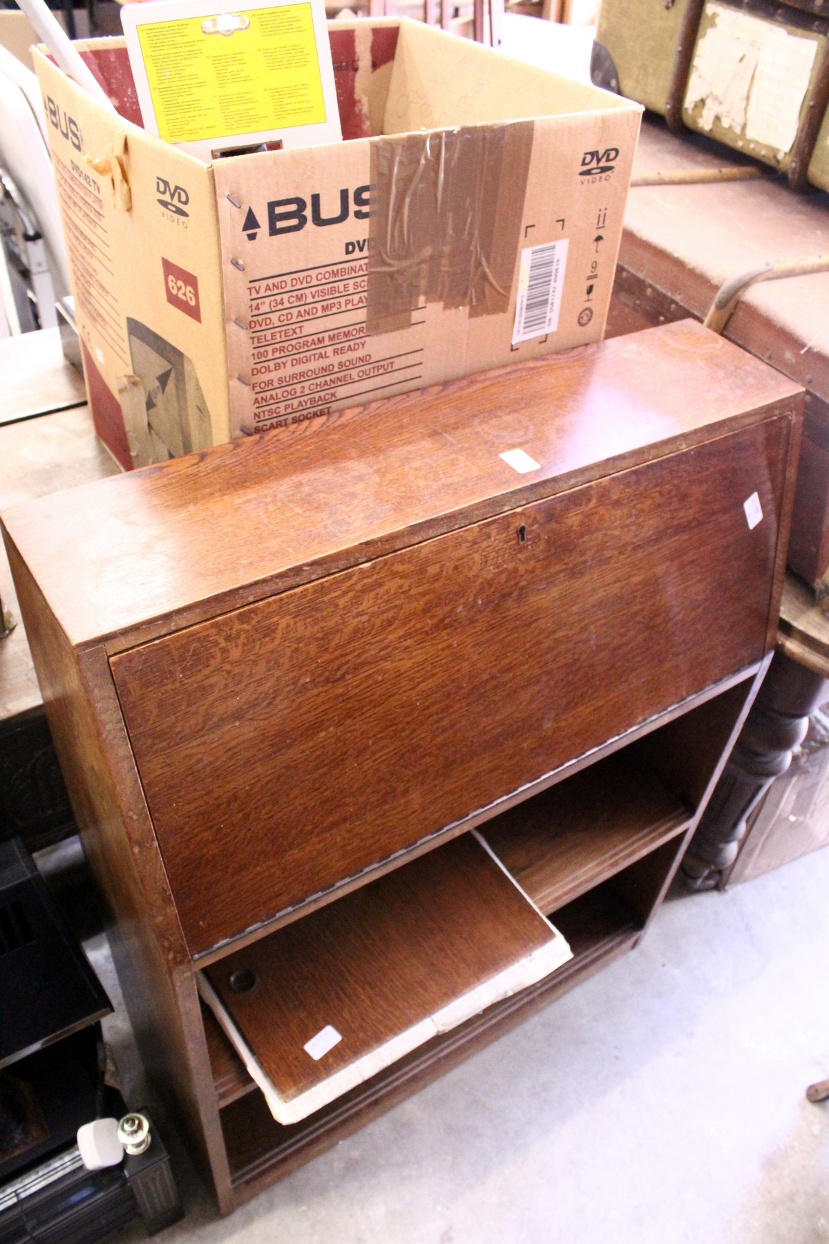 An oak bureau