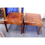 A good pair of Chinese elm lamp tables