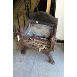 A Regency design cast iron firegrate