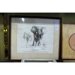 DAVID SHEPHERD "FIRST SKETCH OF IVORY IS THEIRS". Print. Signed in Pencil, No. 427/500. Image 8ins x