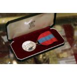 The Imperial service medal, boxed
