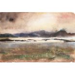 20th Century School. 'Retreating Tide, West Coast of Scotland', Watercolour and Pigment,