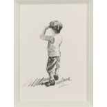 Keith Proctor (20th Century) British. 'Where's it Gone', Pencil Sketch, Signed, Inscribed Verso,