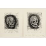 Damien Hirst (b.1965) British. Double Scull, Etchings, Signed and Numbered 137/300 in Pencil, each