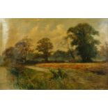 R. Hake, Early 20th Century English School. Country Scene with Haycart, Oil on Canvas, Signed and