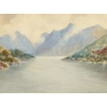 E. Macpherson. A Pair of Scottish Views, 'Oban' and 'Loch Elive', Watercolour, Signed and Titled,