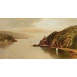 John Shapland (1885-1929) British. Estuary Scene, around Dartmouth, Watercolour, Signed, 6.5" x