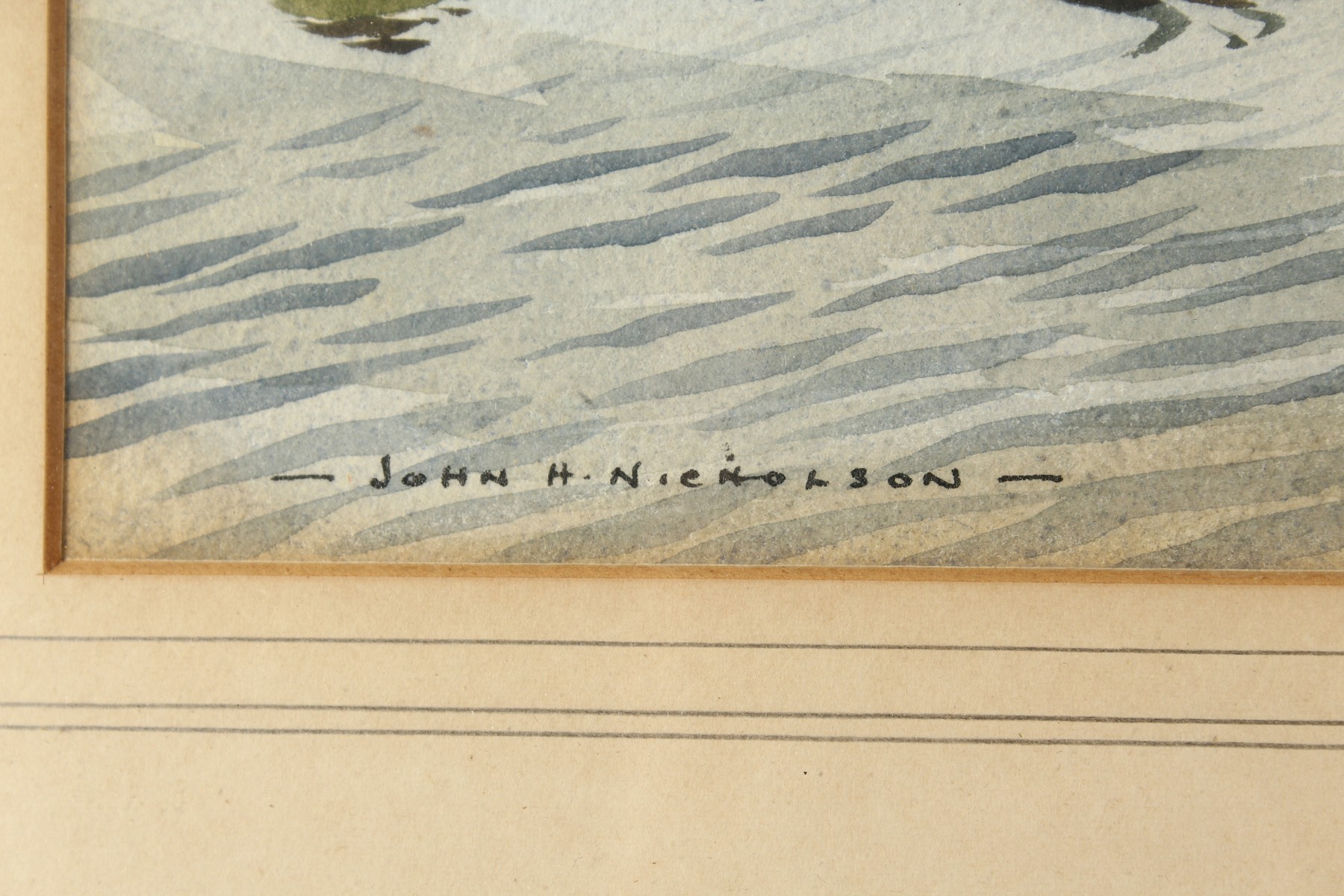 John Hobson Nicholson (1911-1988) British. 'Snowdonia from Port Madoc', Watercolour, Signed, 11" x - Image 3 of 4