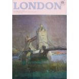 London Tourist Board Celebrated 25 Years of Tourism in London. Six Individual Unframed Posters,