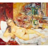 John Bellany (1942-2013) Scottish. 'The Venus of Seton', Oil on Canvas, 60" x 68", 153cm x 173cm.