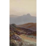 Herbert William Hicks (1880-1944) British. A Dartmoor Scene, Watercolour, Signed, 9.5" x 5.5".