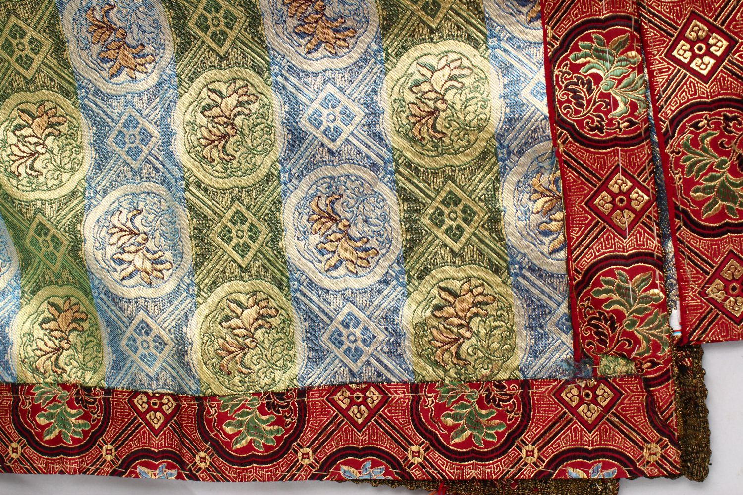 A LOT OF FOUR 20TH CENTURY IRANIAN TEXTILE COVERS, mixed sizes. - Image 3 of 4