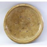 A 16TH CENTURY CHINESE LONGQUAN CHARGER, 36cm diameter.