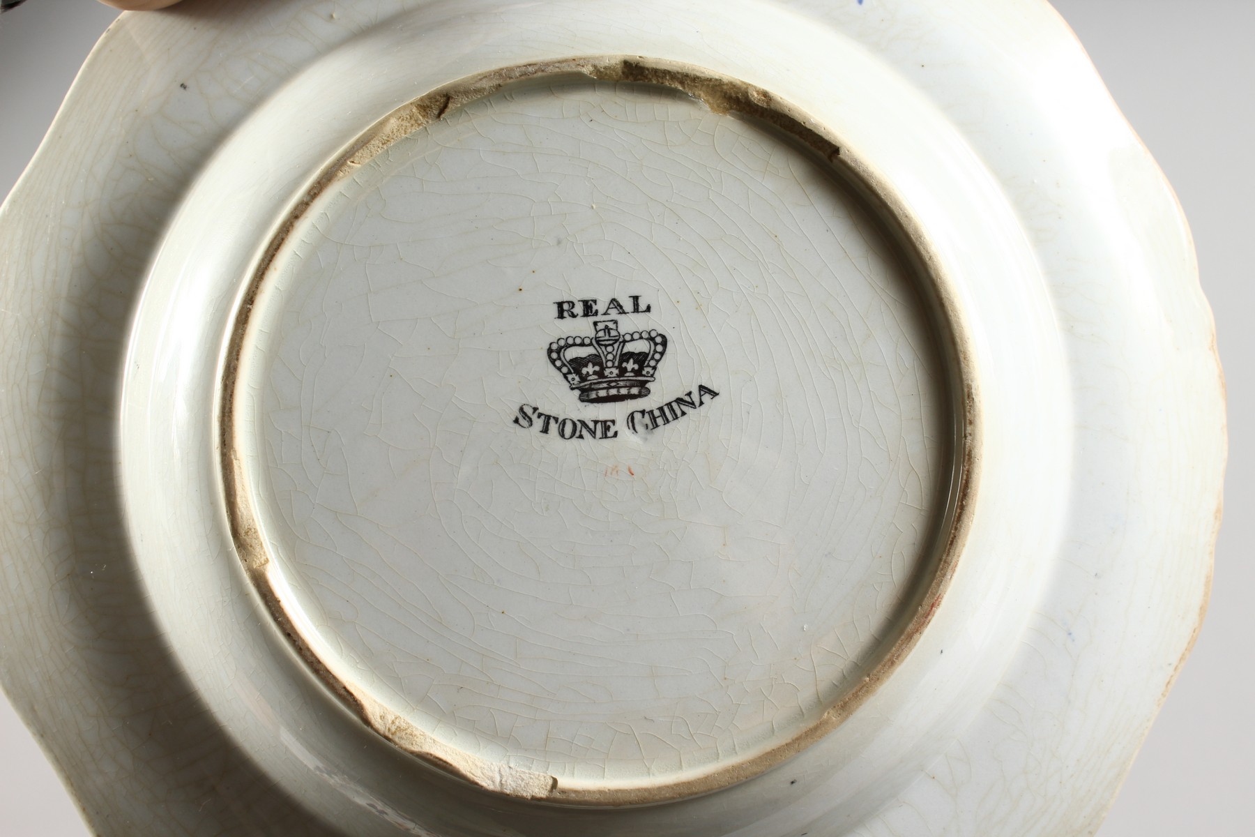 THREE LATE 19TH CENTURY IRONSTONE SOUP BOWLS (AF). 10.5ins diameter. - Image 8 of 8