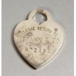 A TINY TIFFANY SILVER HEART No. 72464.