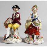 A PAIR OF SITZENDORF FIGURES