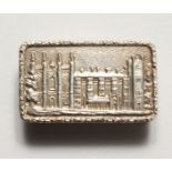 A CASTLE TOP SNUFF BOX. Birmingham F. Maker S. J. R.