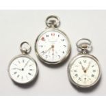 THREE LADIES' FOB EWATCHES.