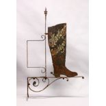 A LARGE METAL BOOKMAKER'S SIGN on a metal bracket. 50ins high overall.