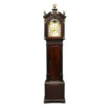 A GOOD LATE 18TH CENTURY MAHOGANY EIGHT DAY LONGCASE CLOCK, by JOSEPH FINNEY, LIVERPOOL, with an