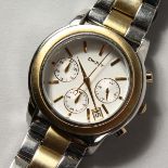 A GENTLEMAN'S DKNY WRISTWATCH with three dials and extra links.