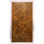 A LARGE VERSAILLES PARQUETRY PANEL. 64ins x 33ins.100