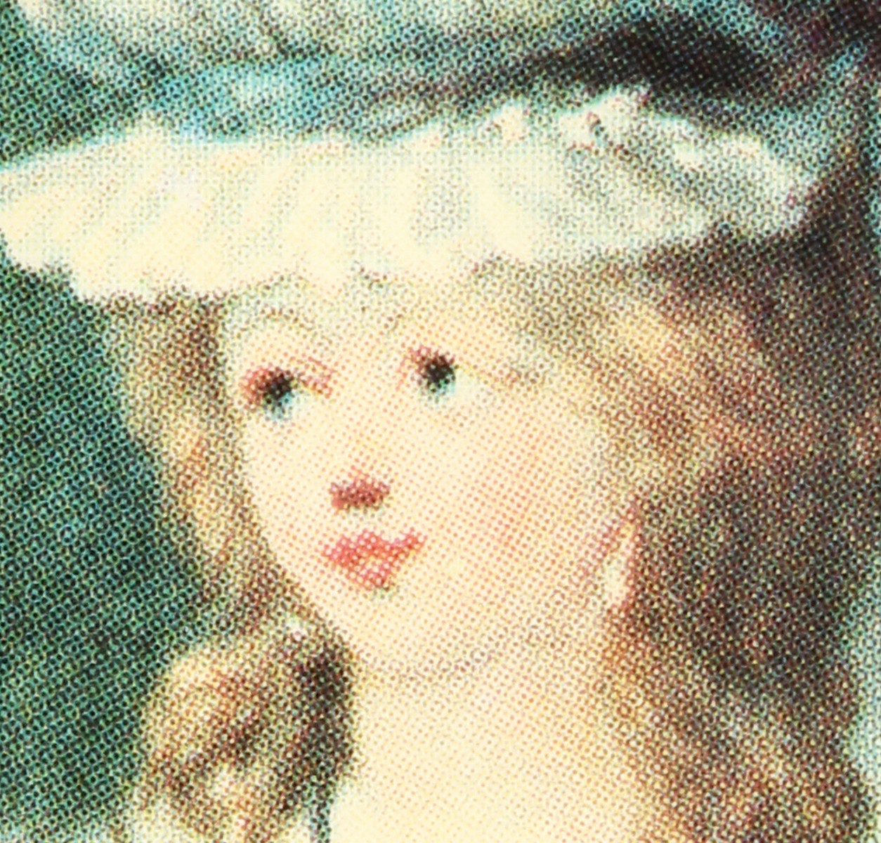 EARLY 19TH CENTURY FRENCH SCHOOL. Portrait miniature of a young lady with long hair. 1.5ins x 1. - Image 2 of 3