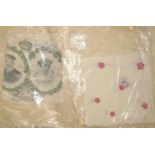 [ROYALTY] 2 small handkerchiefs re: EII & GV (2).
