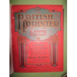 [PRINTING / TYPOGRAPHY] bounds vols. of "The British Printer", 9 vols 4to, for 1895, 1897 - 1902,