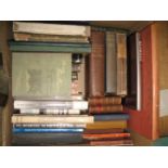 TRAVEL BOOKS. Box of assorted books, mainly travel, 19th & 20th Century, incl. LIVINGSTONE,