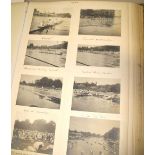PHOTOGRAPH ALBUM. Album of unusually fine snapshots, circa 1902, with an Eton and Ormesby