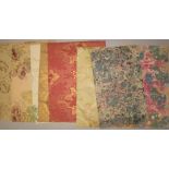 WALLPAPER & END PAPER sheets, various (10).