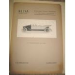 [MOTORING] a large format paper / photo advert for ALDA cars.