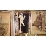 PHOTOGRAPHY. Box of over 100 large albumen photos of Italy.
