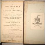 JOHNSON (Samuel) A Dictionary of the English Language, 2 vols., tree calf, L., 1799 (2).