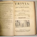 GAY (John) Trivia: or, the Art of Walking the Streets of London, 8vo, engr. vignette on t.p., 2nd