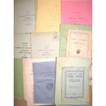 [ETON GAMES] Fives, Wall Game & Field Game Rule Books, various dates, 1930's - 1980's.