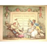 ROWLANDSON (THOMAS) Miseries of Human Life, 4to, 50 hand-col'd plates (J. Whatman watermarks for