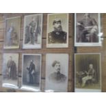 MILITARY / PHOTOGRAPHY, 8 early cartes-de-visite of British officers / royalty.