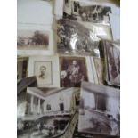 PHOTOGRAPH ALBUMS. Two British albums of early albumen photographs, plus group of loose