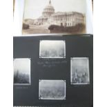 PHOTOGRAPHY / USA, folder of photographs including 8 albumen views of Washington DC, the Capitol,