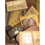 STEREOVIEWS, box of early stereoscopic views of Cuba, South America, Africa, Ireland and Paris,