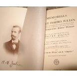 [TITANIC] JULIAN (H.) ""Memorial of Henry Forbes Julian...who perished in the ""Titanic Disaster""..