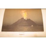 [VOLCANOS] BOSCOWITZ (A.) Les Volcans, 4to, 16 tinted litho plates, quarter morocco (worn), Paris,